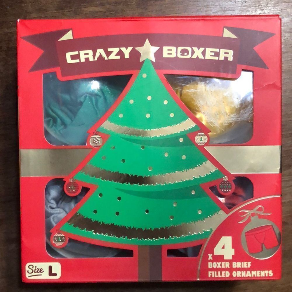 New Crazy Boxer Brand Boxer Briefs in gift set (4 pair)